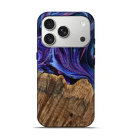 iPhone 17 Pro Wood Live Edge Phone Case - Dwight (Purple, 805255)