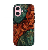iPhone 17 Wood Live Edge Phone Case - Bonny (Red, 805263)