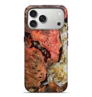 iPhone 17 Pro Max Wood Live Edge Phone Case - Chanel (Red, 805351)