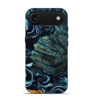 iPhone 17 Air Wood Live Edge Phone Case - Lilah (Blue, 805358)
