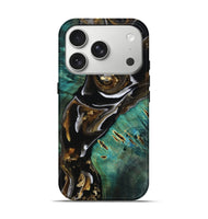 iPhone 17 Pro Wood Live Edge Phone Case - Maddie (Black & White, 805367)