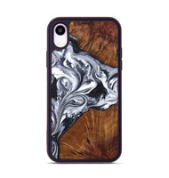 iPhone Xr Wood Phone Case - Jamison (Black & White, 805412)