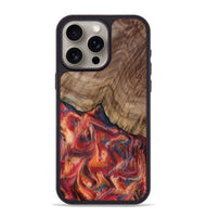 iPhone 15 Pro Max Wood Phone Case - Cason (Red, 805474)