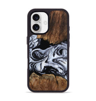 iPhone 17 Wood Phone Case - Derek (Black & White, 805477)