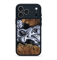 iPhone 17 Pro Max Wood Phone Case - Derek (Black & White, 805477)