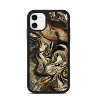 iPhone 11 Wood Phone Case - Jonnie (Black & White, 805478)