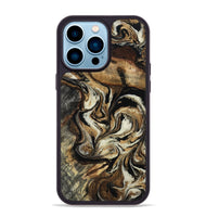 iPhone 14 Pro Max Wood Phone Case - Jonnie (Black & White, 805478)