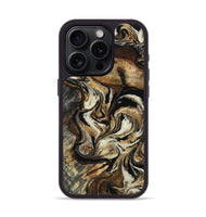 iPhone 15 Pro Wood Phone Case - Jonnie (Black & White, 805478)