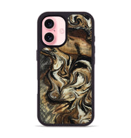 iPhone 16 Wood Phone Case - Jonnie (Black & White, 805478)