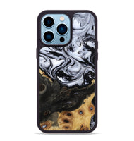 iPhone 14 Pro Max Wood Phone Case - Shelbi (Black & White, 805479)