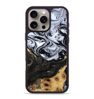 iPhone 16 Pro Max Wood Phone Case - Shelbi (Black & White, 805479)