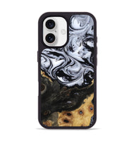 iPhone 17 Wood Phone Case - Shelbi (Black & White, 805479)