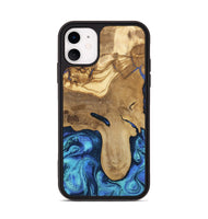 iPhone 11 Wood Phone Case - Hadlee (Blue, 805480)