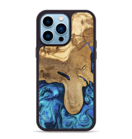 iPhone 14 Pro Max Wood Phone Case - Hadlee (Blue, 805480)