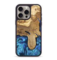 iPhone 15 Pro Max Wood Phone Case - Hadlee (Blue, 805480)