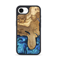 iPhone 16e Wood Phone Case - Hadlee (Blue, 805480)