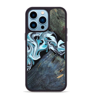 iPhone 14 Pro Max Wood Phone Case - Osman (Blue, 805488)