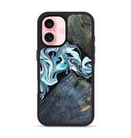 iPhone 16 Wood Phone Case - Osman (Blue, 805488)