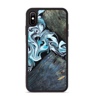 iPhone Xs Max Wood Phone Case - Osman (Blue, 805488)