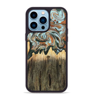iPhone 14 Pro Max Wood Phone Case - Paris (Green, 805489)