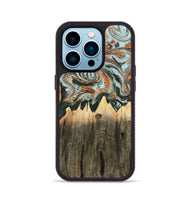 iPhone 14 Pro Wood Phone Case - Paris (Green, 805489)