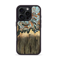 iPhone 16 Pro Wood Phone Case - Paris (Green, 805489)