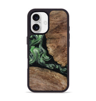 iPhone 17 Wood Phone Case - Damon (Green, 805490)