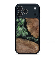 iPhone 17 Pro Max Wood Phone Case - Damon (Green, 805490)