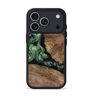 iPhone 17 Pro Wood Phone Case - Damon (Green, 805490)