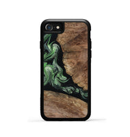iPhone SE Wood Phone Case - Damon (Green, 805490)