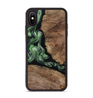 iPhone Xs Max Wood Phone Case - Damon (Green, 805490)