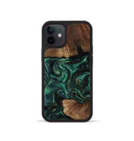iPhone 12 mini Wood Phone Case - Therese (Green, 805491)