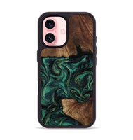iPhone 16 Wood Phone Case - Therese (Green, 805491)