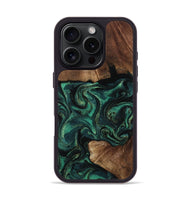 iPhone 16 Pro Wood Phone Case - Therese (Green, 805491)