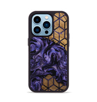 iPhone 14 Pro Wood Phone Case - Aliana (Pattern, 805499)