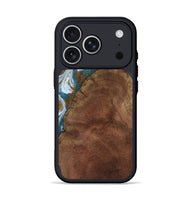 iPhone 17 Pro Wood Phone Case - Britany (Teal & Gold, 805548)