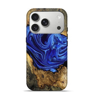 iPhone 17 Pro Wood Live Edge Phone Case - Max (Blue, 806062)
