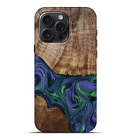 iPhone 16 Pro Max Wood Live Edge Phone Case - Porter (Purple, 806081)