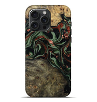 iPhone 16 Pro Max Wood Live Edge Phone Case - Spencer (Green, 806086)