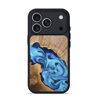 iPhone 17 Pro Wood Phone Case - Rosanne (Blue, 806469)