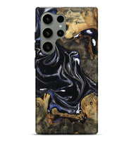 Galaxy S24 Ultra Wood Live Edge Phone Case - Rick (Black & White, 806485)