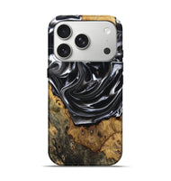 iPhone 17 Pro Wood Live Edge Phone Case - Marian (Black & White, 806516)