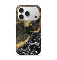 iPhone 17 Pro Wood Live Edge Phone Case - Shannan (Black & White, 806529)