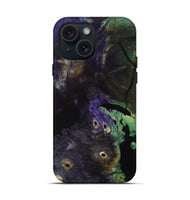 iPhone 15 Wood Live Edge Phone Case - Leatha (Wood Burl, 807175)