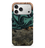 iPhone 17 Pro Max Wood Live Edge Phone Case - Dawna (Green, 807295)