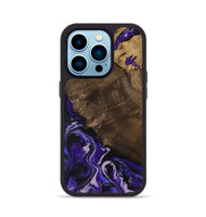 iPhone 14 Pro Wood Phone Case - Regina (Purple, 807327)