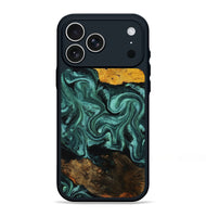iPhone 17 Pro Max Wood Phone Case - Eliseo (Green, 807344)