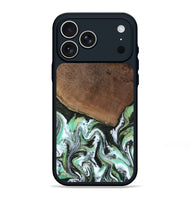 iPhone 17 Pro Max Wood Phone Case - Cindi (Green, 807345)