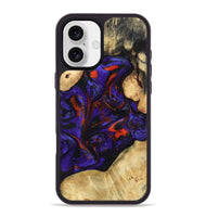 iPhone 16 Plus Wood Phone Case - Krysten (Purple, 807414)