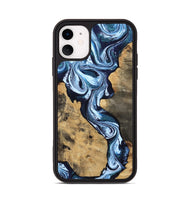 iPhone 11 Wood Phone Case - Taylor (Blue, 807435)